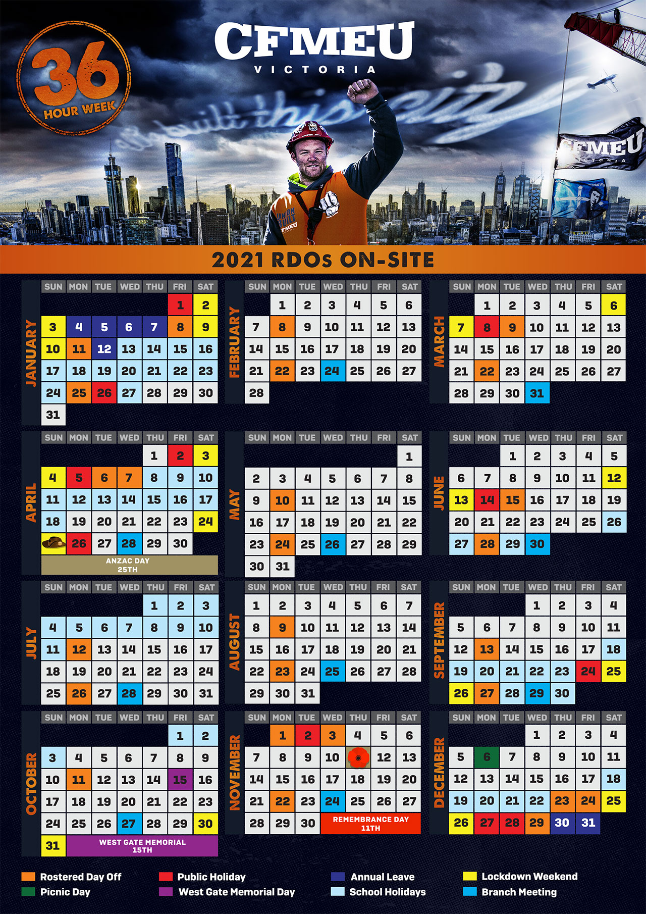 Rdo Calendar 2024 Cfmeu Download Pat Layney